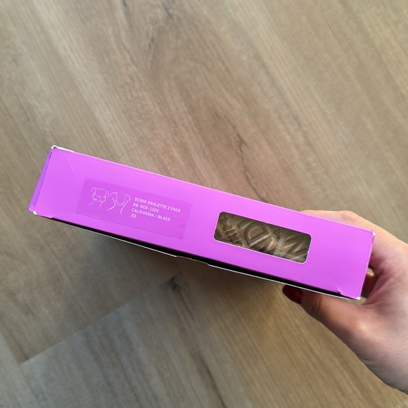 Fendi x Skims Scoop Bralette Black & Brown Duo (2-pack) 2X XXL Monogram Logo New - Picture 3 of 12